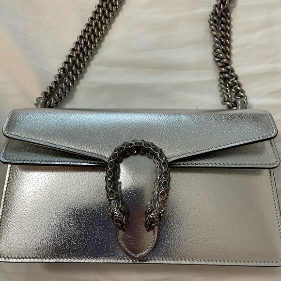 GUCCI pvc Crossbody Bags Metallic Calfskin MM Dionysus Shoulder Bag - Picture 4 of 15